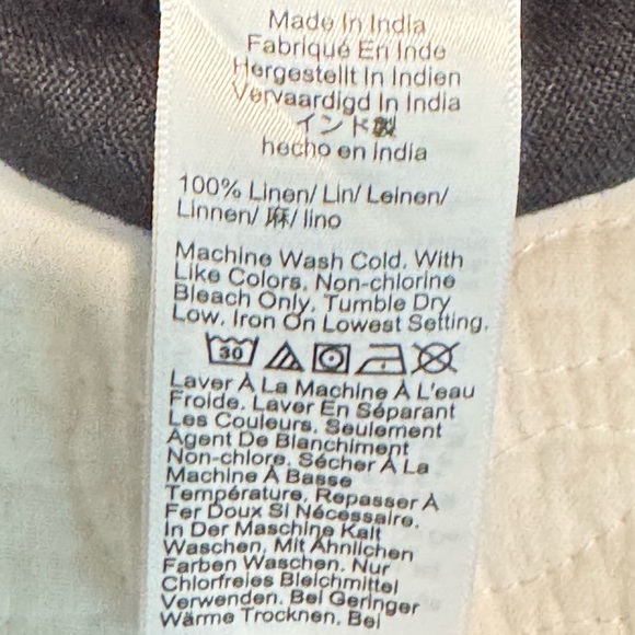 J. Crew Black Midi Skirt in 100% Linen in  Great Condition - Picture 7 of 7